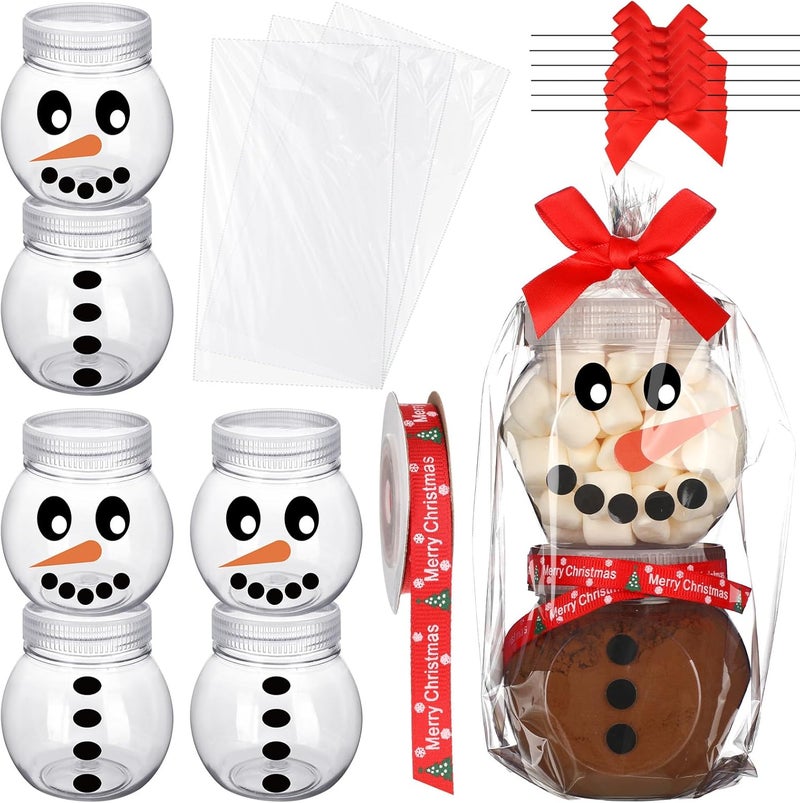 Blushtier Christmas Snowman Hot Cocoa Jars Set - Image 1